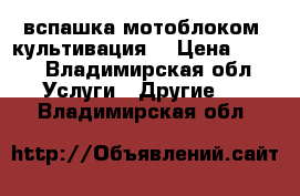 вспашка мотоблоком. культивация. › Цена ­ 300 - Владимирская обл. Услуги » Другие   . Владимирская обл.